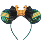 Sequin Mouse Ears Bow Headband for Women & Girls
