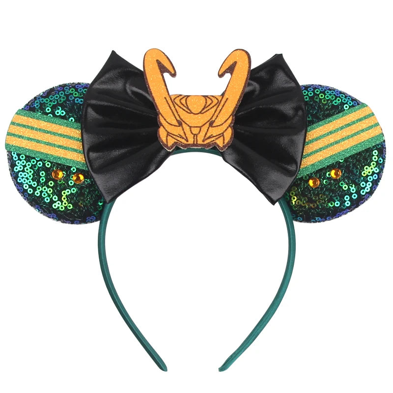 Sequin Mouse Ears Bow Headband for Women & Girls