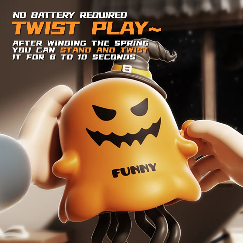 Wind-Up Dancing Ghost Clockwork Toy for Interactive Kids Play Fun