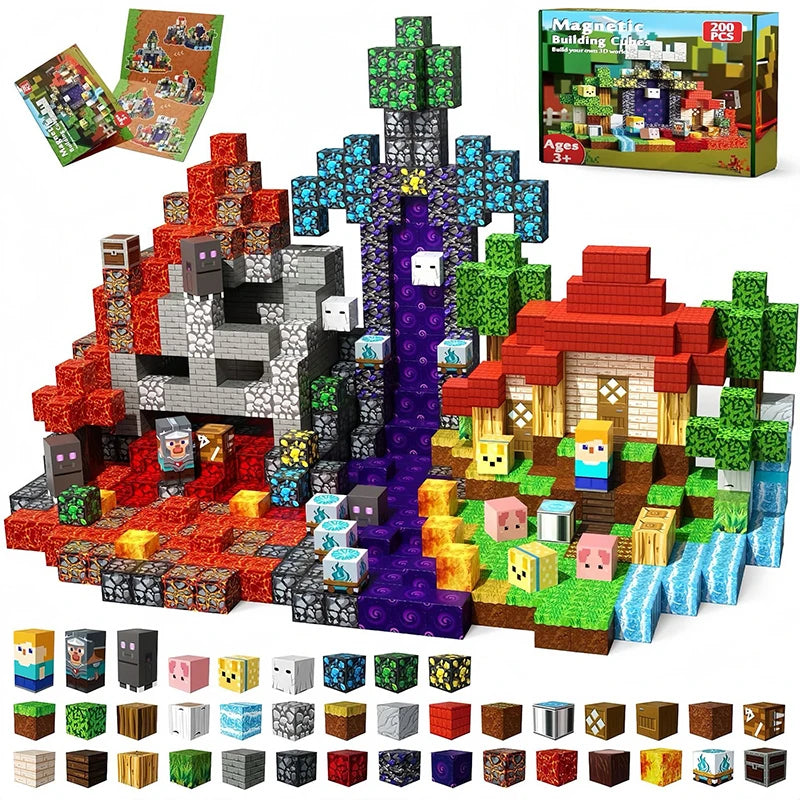 Magnetic Tiles Building Blocks – STEM Educational Toy Set