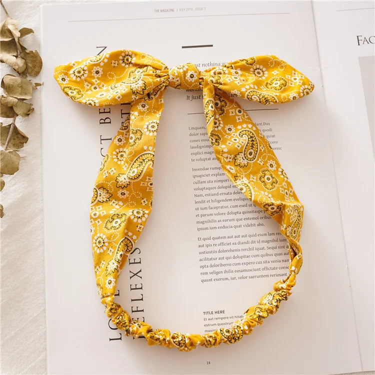 Boho Cross Knot Elastic Headband for Women