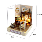 Kitten Mini Doll House 3D Wooden Puzzle DIY Miniature Building Kit