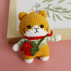 Exquisite Kitten Crochet Keychain Cute Cat Bag Charm