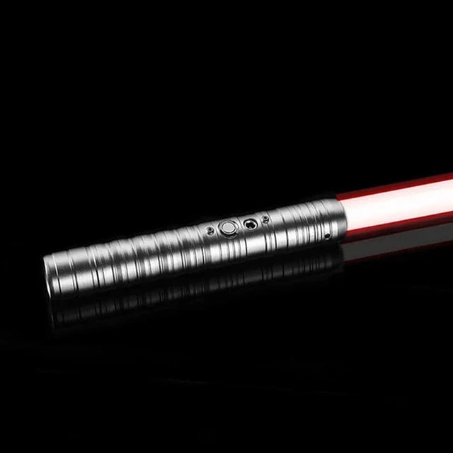 RGB Metal Lightsaber Rechargeable LED Cosplay Light Sword with Sound Effects