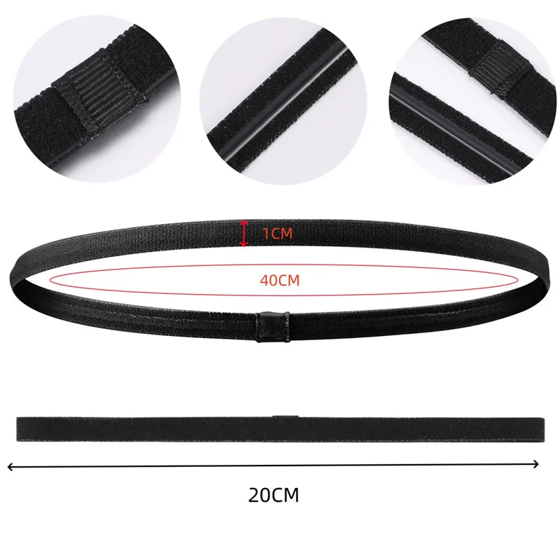 4PCS Thin Elastic Non-Slip Sports Headbands for Men & Women