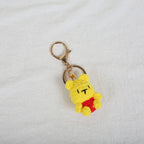 Mini Animal Crochet Keychain Cute Knitted Doll Keyring