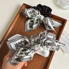 Women's Style Brown Cashew Flower Bow Hair Clip High-End and Elegant Hair Clip Shark Clip Fashion Headwear Girls Headdress