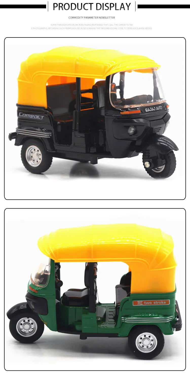 Indian Alloy Tricycle Die-Cast Model Toy