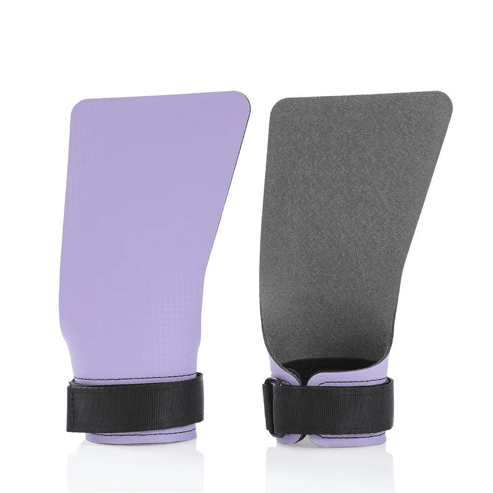 A Pair of Carbon No Finger Hole Hand Grips for Crossfit Pull Ups Cross Training Kettlebell Gymnastics Workout Palm Protector