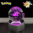Pokémon 3D Crystal Poké Ball LED Night Light Collectible Figure