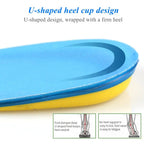 Silicone Gel Insoles for Heel Spurs Fascitis Plantar Pain Relief Treatment Inserts Heel Cup Cushion Height Increase Shoe Insoles