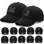 Initial Letter Embroidery Baseball Cap for Casual Sport Style
