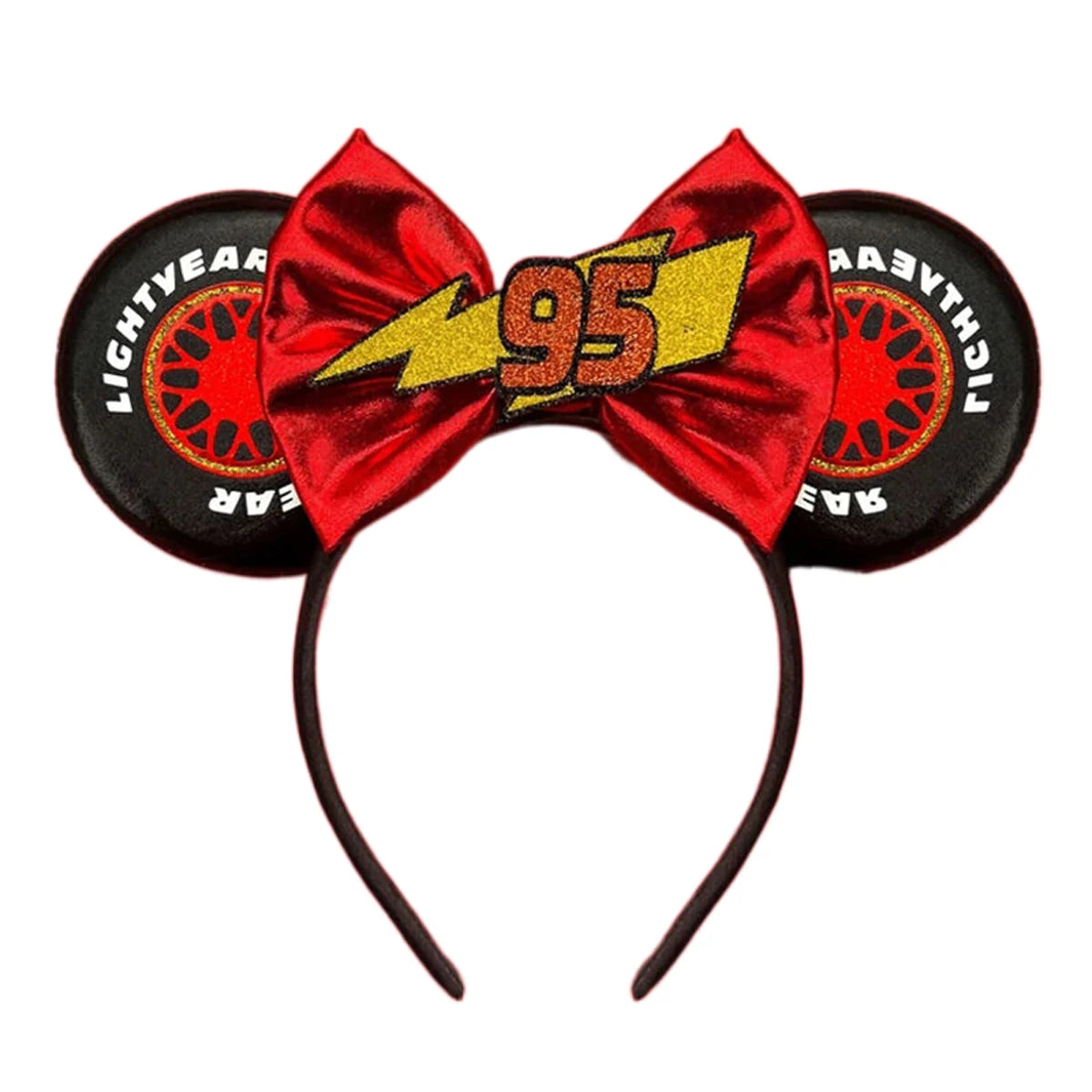 Mouse Ears Sequin Bow Cosplay Headband for Women & Adults