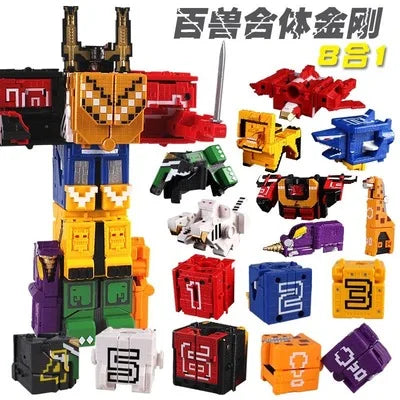 Math Cube Transformation Robot Toy