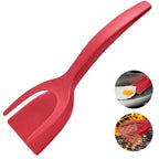 2-in-1 Grip Flip Spatula Clamp – Non-Stick Kitchen Turner Tool
