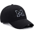 Initial Letter Embroidery Baseball Cap for Casual Sport Style