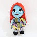 25cm Cartoon Anime Halloween The Nightmare Before Christmas Horror Pumpkin Skeleton Composite Plush Doll Toy Children Kids Gift