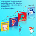 Kids Line Drawing & Number Learning Doodle Activity Book