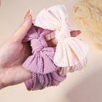 3PCS Cable Knit Elastic Baby Girl Headbands Set
