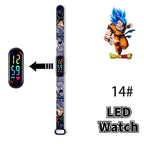 Bandai Dragon Ball Z Fashion Cartoon Action Printing Anime LED Type Watches Kids Watch Birthday Gifts Toys