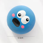 Squeaky Rubber Dog Ball for Interactive Chewing and Teeth Cleaning