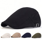 British Newsboy Flat Cap for Casual Vintage Outdoor Style