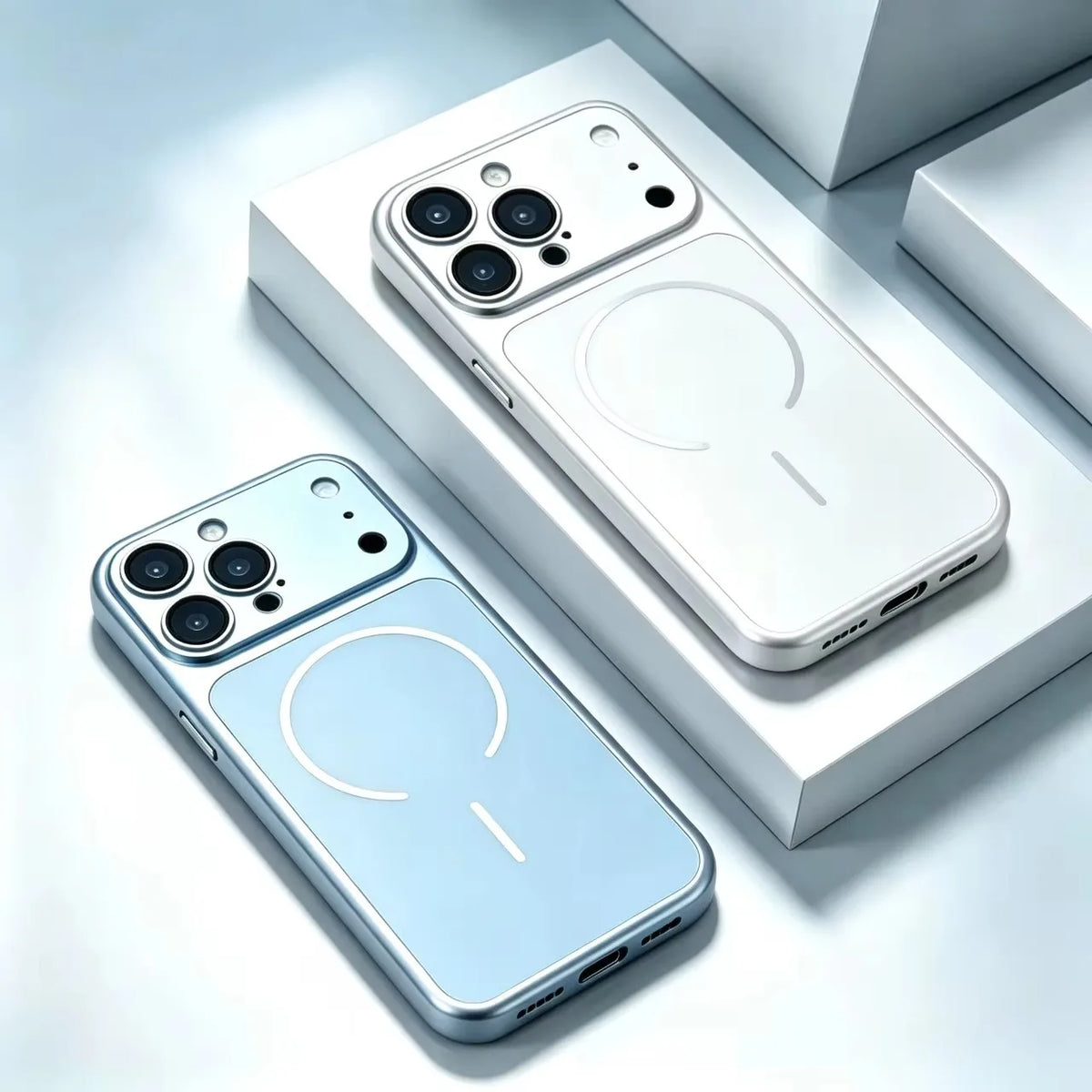 Original Nano Frosted Glass For Magsafe Wireless Charging Phone Case For iPhone 18 17 16 15 14 13 12 11ProMax Air Magnetic Cover