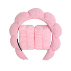 Microfiber Spa Headband & Face Wash Wristband Set
