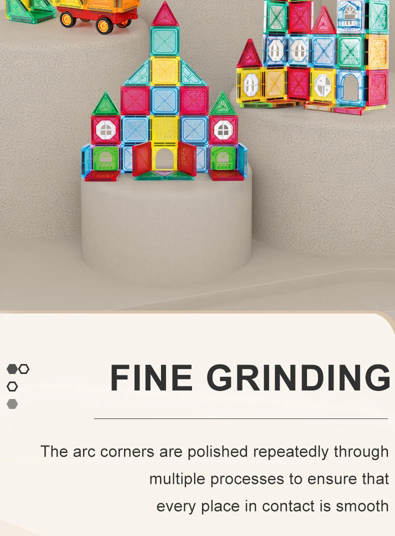 Magnetic Tiles STEM Building Blocks Educational Toy for Kids