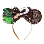 Mouse Ears Sequin Bow Cosplay Headband for Women & Adults