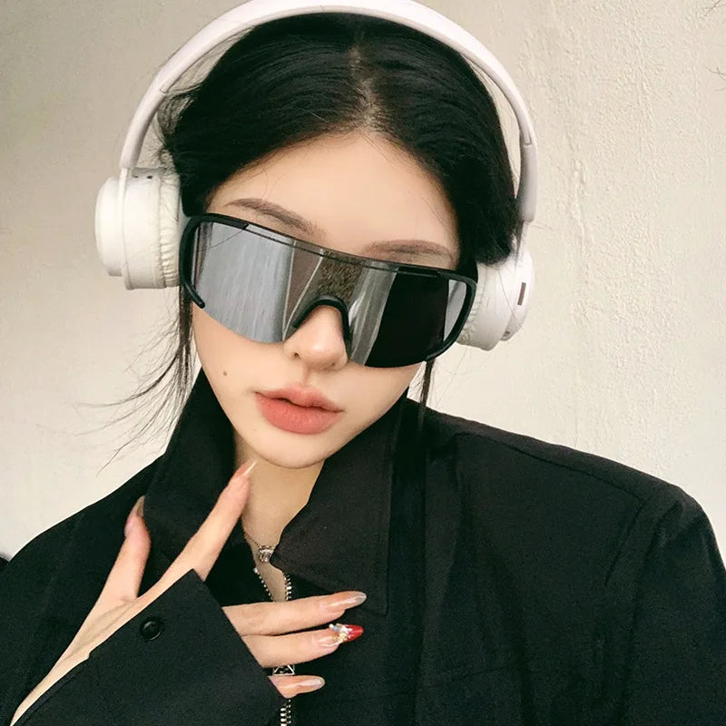 Y2K Reflective UV400 Cycling Sunglasses for Men & Women
