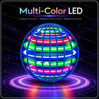 Magic Flying Helicopter Spinner Fingertip Upgrade Flight Gyro Fly Orb Hover Ball Mini Drone LED Light Luminous Toy Kids Gift Fun