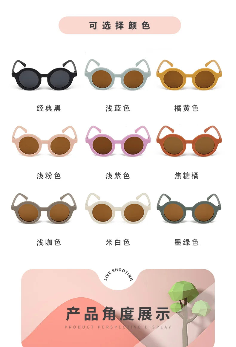 Round UV400 Baby & Kids Sunglasses for Ages 1–7