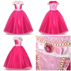 Kids Princess Costume Dress for Girls Cosplay Parties