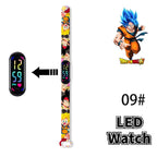 Bandai Dragon Ball Z Fashion Cartoon Action Printing Anime LED Type Watches Kids Watch Birthday Gifts Toys