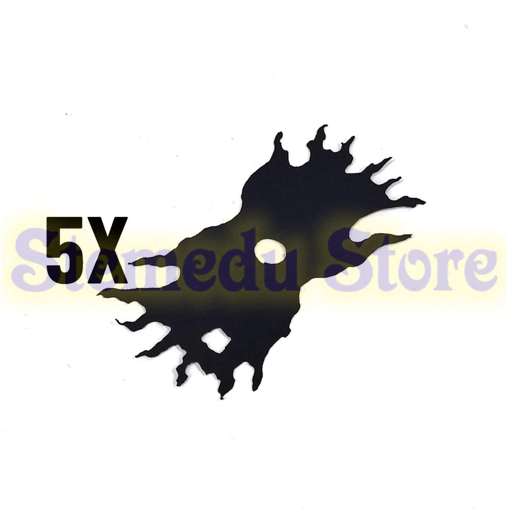 5PCS MOC Halloween Skeleton Army Mini Doll Ghost Building Block DIY Assembly Character Doll Horse Ornaments Figure Gift for Kids