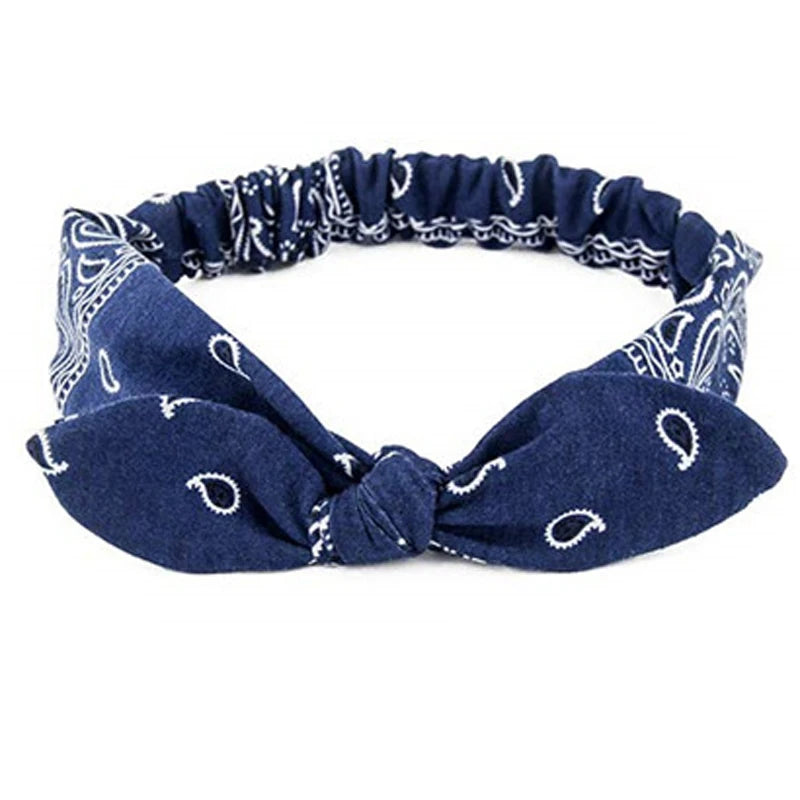 Boho Cross Knot Elastic Headband for Women