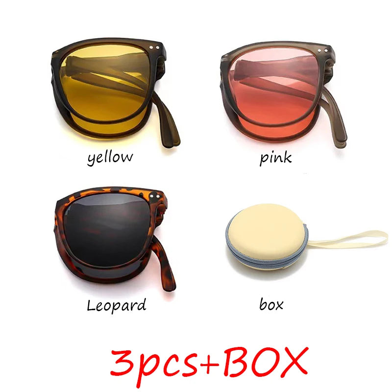 Folding Ultra Light UV400 Sunglasses for Men & Women
