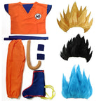 Halloween Costumes  Adult  Z Clothes Party Suit Goku Cosplay Costumes Top/Pant/Belt/Tail/wrister/Wig