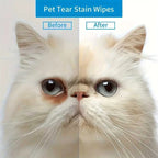1Box 100Pcs Pet Eye Cleaning Wipes Fragrance Free Hypoallergenic Dog Cat Tear Stain Remover Gentle Soothing Ear Eye Care Wipes
