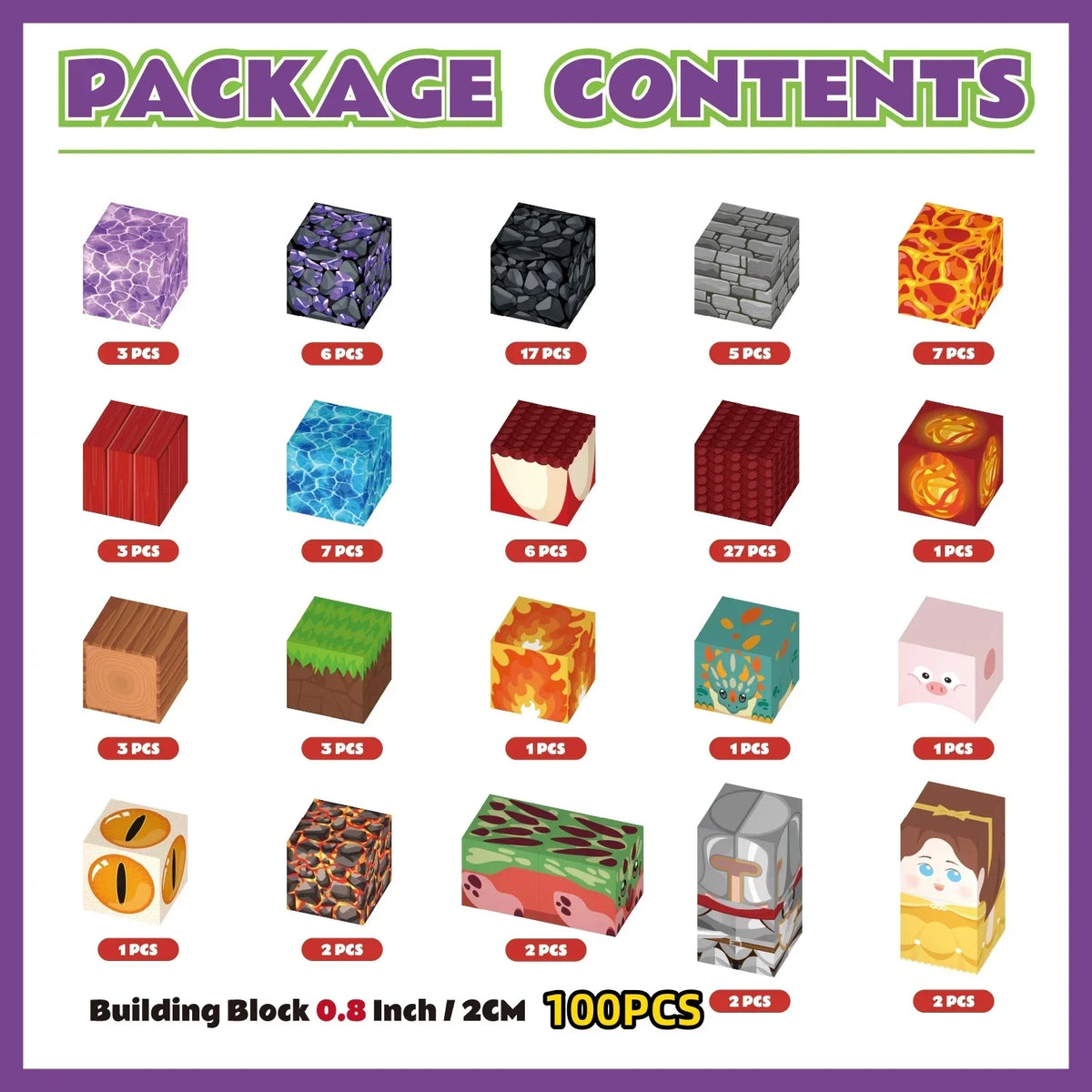 Funxinee Dinosaur Theme Park Magnetic Blocks STEM Building Set