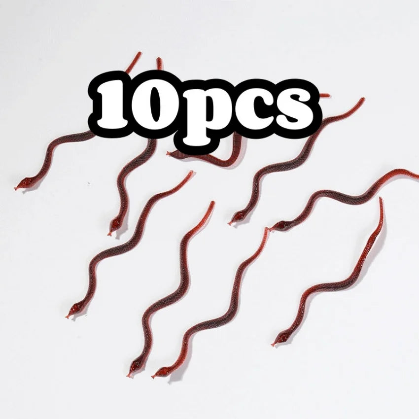 50pcs Realistic Bugs Funny Toy Fake Cockroach Novelty Insects Halloween Prank Simulation Tricky Disgusting Scary Party Supplies
