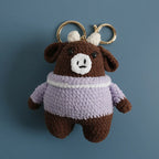 Cute Crochet Animal Doll Keychain Sheep Puppy Bag Charm