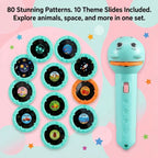Children's Glowing Flashlight Projector Toy Baby Sleep Story Book Early Education Lighting Holiday Christmas Gift