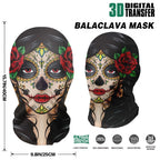 Skeleton Full Face Fashion Headwear Mask Motorcycle Perspective Net Balaclava Bike Outdoor Wearing Halloween, Christmas Mask