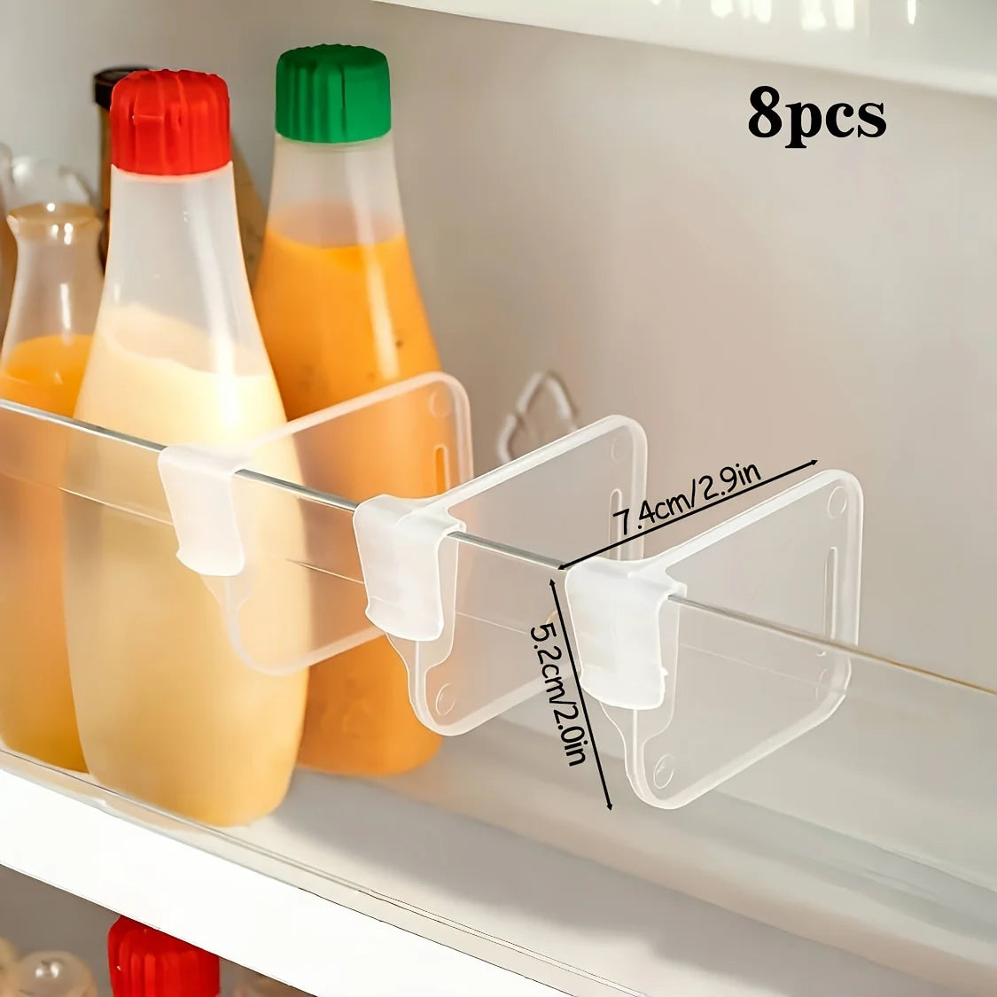 Adjustable Refrigerator Storage Divider for Shelf Organization Board