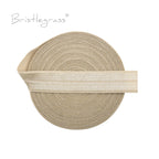 BRISTLEGRASS 2 5 10 Yard 5/8" 15mm Solid FOE Shiny Fold Over Elastic Spandex Satin Band Hair Tie Headband Dress Sewing Lace Trim