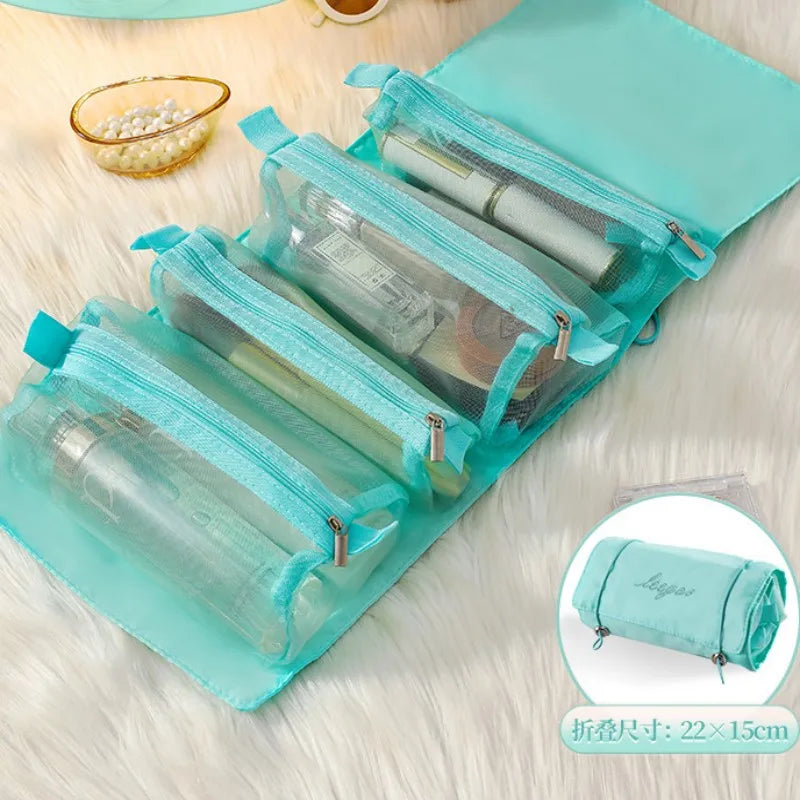 4-in-1 Detachable Large Capacity Travel Makeup Organizer