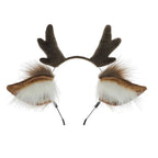 Cute Plush Deer Antler Headband for Women