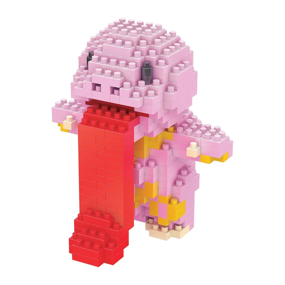 Pokemon Building Blocks Small Cartoon Mini Block Pikachu Charizard Eevee Mewtwo Anime Assemble Action Model Dolls Boys Toys